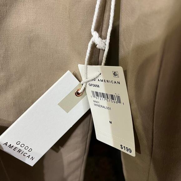 New Good American Women’s Mac Coat – Size Medium (Beige) - Picture 7 of 8